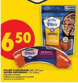 No Frills PILLER’S KOLBASSA OR SLICED PEPPERONI offer
