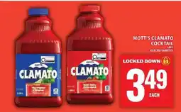 Food Basics MOTT’S CLAMATO COCKTAIL offer