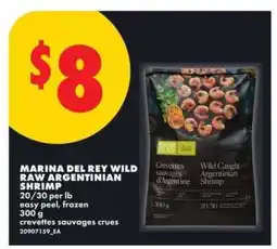 No Frills MARINA DEL REY WILD RAW ARGENTINIAN SHRIMP offer
