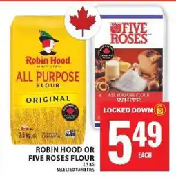 Food Basics ROBIN HOOD or FIVE ROSES FLOUR offer