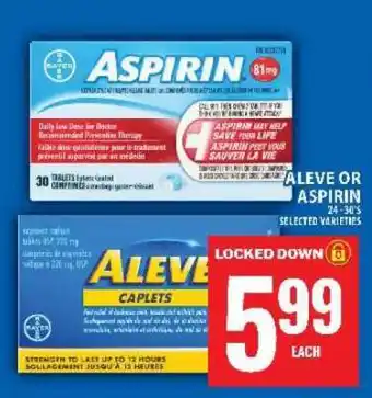 Food Basics Aleve or Aspirin offer