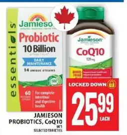 Food Basics Jamieson Probiotics, CoQ10 offer