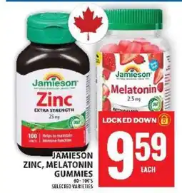 Food Basics JAMIESON ZINC, MELATONIN GUMMIES offer