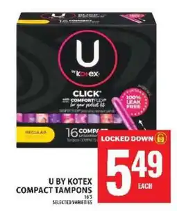 Food Basics U by Kotex Compact Tampons offer