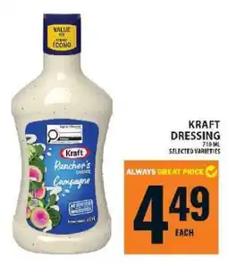 Food Basics KRAFT DRESSING offer