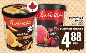 Food Basics Irresistible Sorbet offer