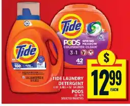 Food Basics Tide laundry detergent pods offer
