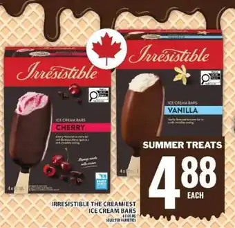 Food Basics Irresistible Ice Cream Bars offer