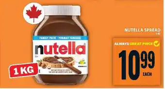 Food Basics NUTELLA SPREAD offer