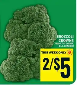 Food Basics BROCCOLI CROWNS offer