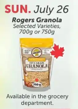 Quality Foods Rogers Granola offer