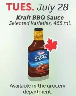 Quality Foods Kraft BBQ Sauce offer