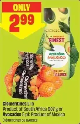 Chalo FreshCo Clementines or Avocados offer