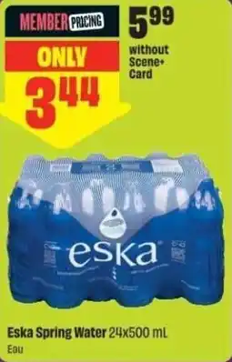 Chalo FreshCo Eska Spring Water offer