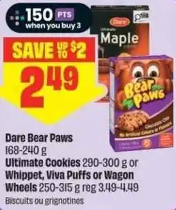 Chalo FreshCo Dare Bear Paws Ultimate Cookies or Whippet, Viva Puffs or Wagon Wheels offer