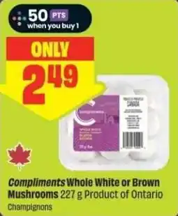 Chalo FreshCo Compliments Whole White or Brown Mushrooms offer
