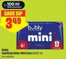 Chalo FreshCo Bubly Sparkling Water Mini Cans offer