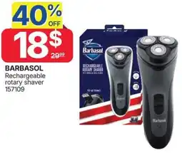 Rossy BARBASOL Rechargeable rotary shaver offer