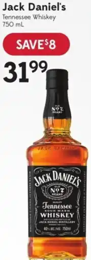 Sobeys Liquor Jack Daniel's Tennessee Whiskey offer