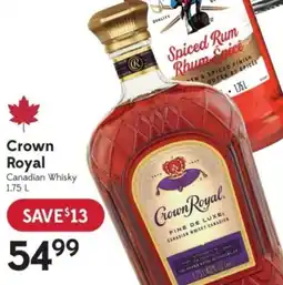 Sobeys Liquor Crown Royal Canadian Whisky offer