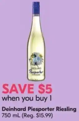 Sobeys Liquor Deinhard Piesporter Riesling offer