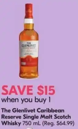 Sobeys Liquor The Glenlivet Caribbean Reserve Single Malt Scotch Whisky offer