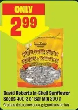 Chalo FreshCo David Roberts In-Shell Sunflower Seeds or Bar Mix offer