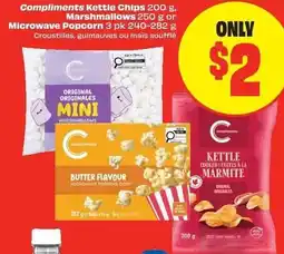 Chalo FreshCo Compliments Kettle Chips , Marshmallows or Microwave Popcorn offer
