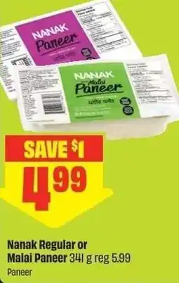 Chalo FreshCo Nanak Regular or Malai Paneer offer
