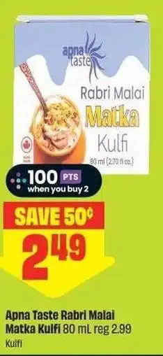 Chalo FreshCo Apna Taste Rabri Malai Matka Kulfi offer