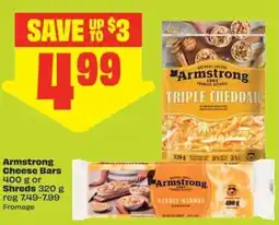 FreshCo Armstrong Cheese Bars or Shreds offer