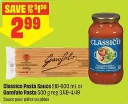 FreshCo Classico Pasta Sauce or Garofalo Pasta offer