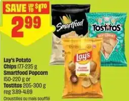 FreshCo Lay's Potato Chips Smartfood Popcorn or Tostitos offer