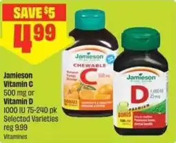 FreshCo Jamieson Vitamin C or Vitamin D offer