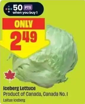 FreshCo Iceberg Lettuce offer