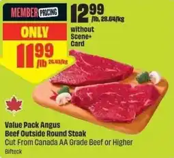 FreshCo Value Pack Angus Beef Outside Round Steak offer