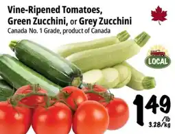 Farm Boy Vine-Ripened Tomatoes, Green Zucchini, or Grey Zucchini offer