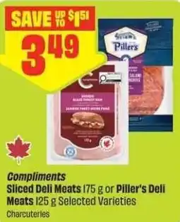 FreshCo Compliments Sliced Deli Meats or Piller's Deli Meats offer