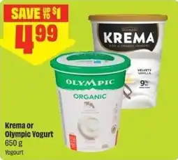 FreshCo Krema or Olympic Yogurt offer