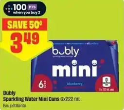FreshCo Bubly Sparkling Water Mini Cans offer