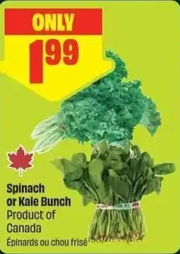 FreshCo Spinach or Kale Bunch offer