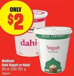 FreshCo Modhani Dahi Yogurt or Halal offer
