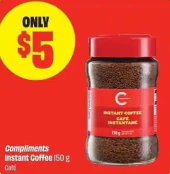 FreshCo Compliments Instant Coffee offer