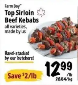 Farm Boy Farm Boy Top Sirloin Beef Kebabs offer