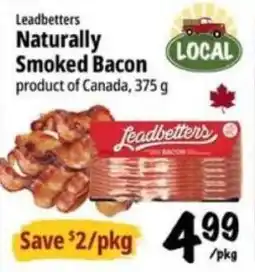 Farm Boy Leadbetters Naturally Smoked Bacon offer