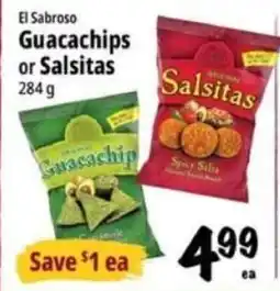 Farm Boy El Sabroso Guacachips or Salsitas offer