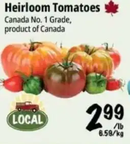 Farm Boy Heirloom Tomatoes offer