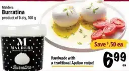 Farm Boy Maldera Burratina offer