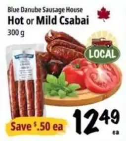 Farm Boy Blue Danube Sausage House Hot or Mild Csabai offer