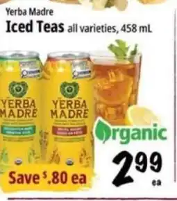 Farm Boy Yerba Madre Iced Teas offer